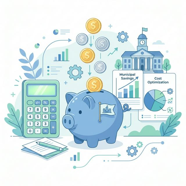 Illustration budget et économies