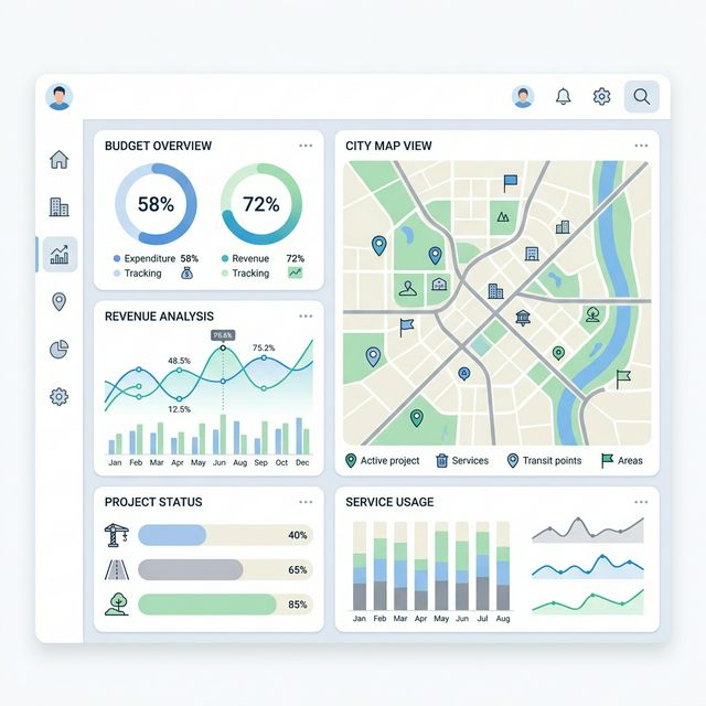 Tableau de bord municipal GeoMairie Premium